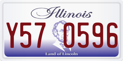 IL license plate Y570596