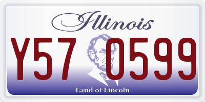 IL license plate Y570599