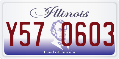 IL license plate Y570603
