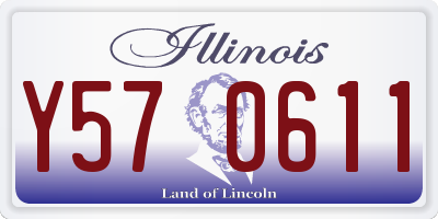 IL license plate Y570611