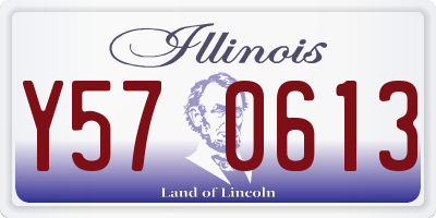 IL license plate Y570613