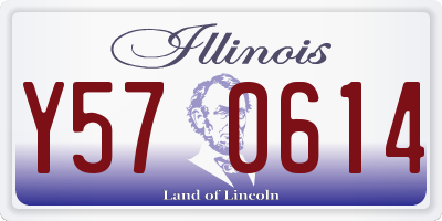 IL license plate Y570614