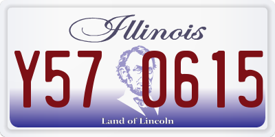 IL license plate Y570615