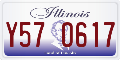 IL license plate Y570617