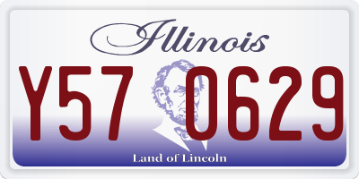 IL license plate Y570629