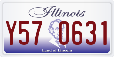 IL license plate Y570631