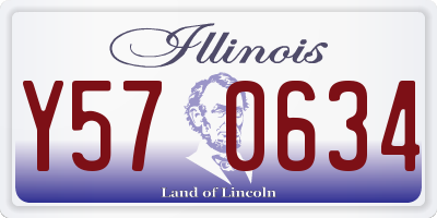 IL license plate Y570634
