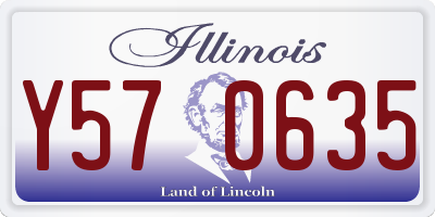 IL license plate Y570635
