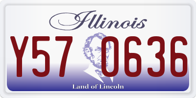 IL license plate Y570636