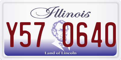 IL license plate Y570640
