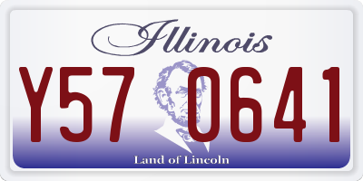 IL license plate Y570641