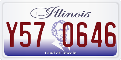 IL license plate Y570646