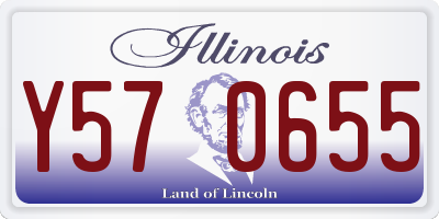 IL license plate Y570655