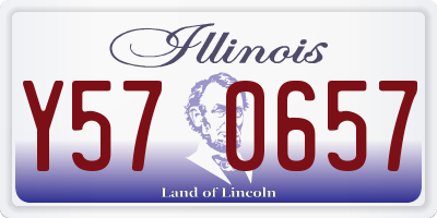 IL license plate Y570657