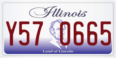 IL license plate Y570665