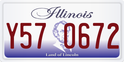 IL license plate Y570672