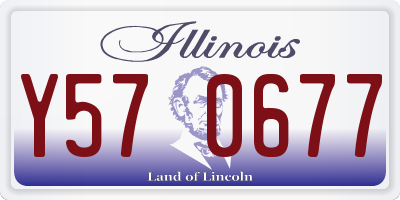 IL license plate Y570677