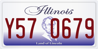 IL license plate Y570679