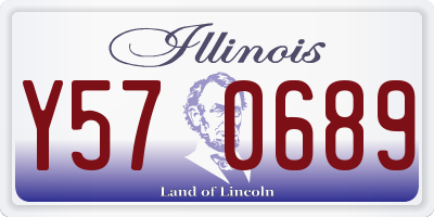 IL license plate Y570689