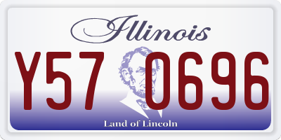 IL license plate Y570696