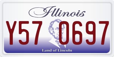 IL license plate Y570697