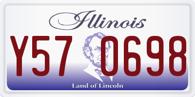 IL license plate Y570698
