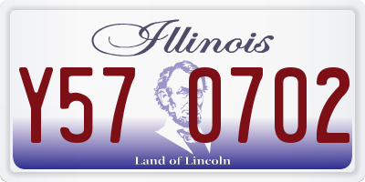 IL license plate Y570702