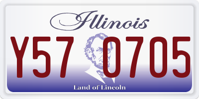 IL license plate Y570705