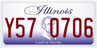 IL license plate Y570706