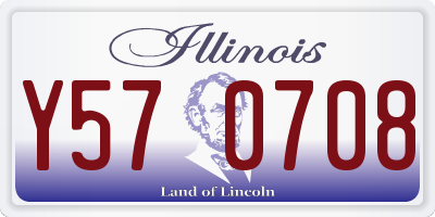 IL license plate Y570708