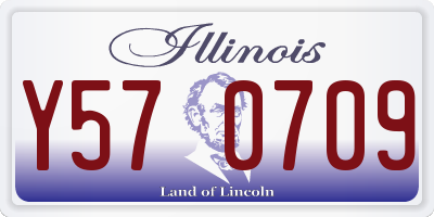 IL license plate Y570709