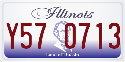 IL license plate Y570713