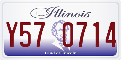 IL license plate Y570714
