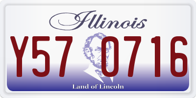 IL license plate Y570716