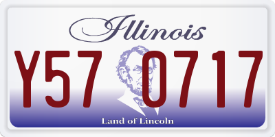 IL license plate Y570717