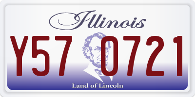 IL license plate Y570721