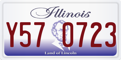 IL license plate Y570723