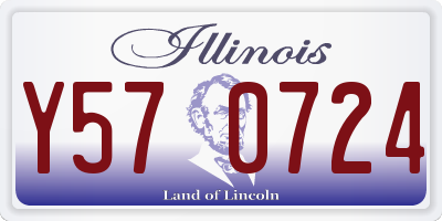 IL license plate Y570724