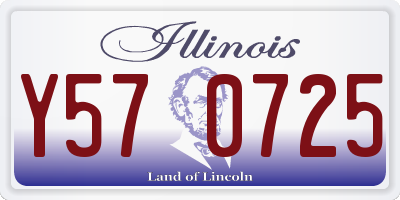 IL license plate Y570725
