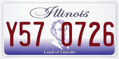 IL license plate Y570726