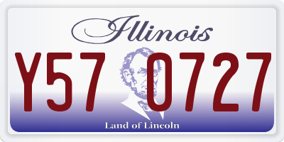 IL license plate Y570727