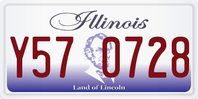 IL license plate Y570728