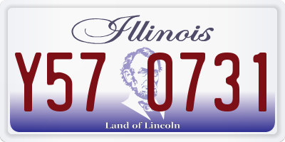 IL license plate Y570731