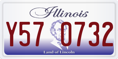 IL license plate Y570732