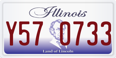 IL license plate Y570733