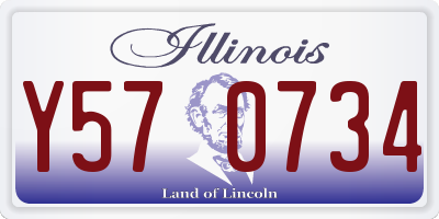 IL license plate Y570734