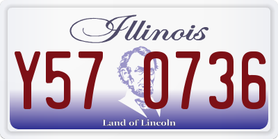 IL license plate Y570736