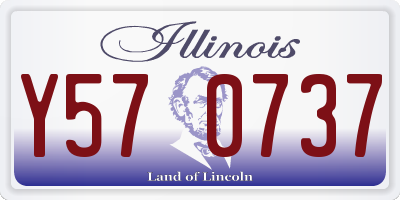 IL license plate Y570737