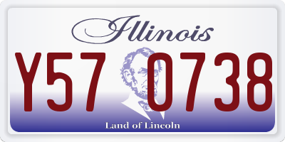 IL license plate Y570738