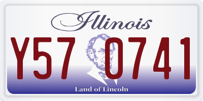 IL license plate Y570741